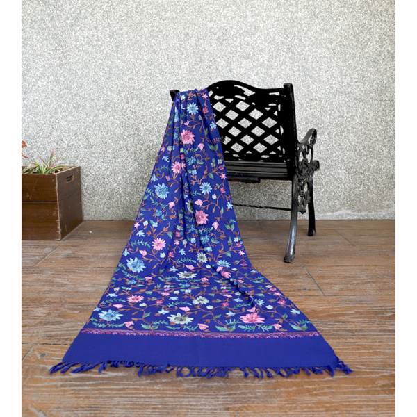 Allover Aari Embroidery Shawl