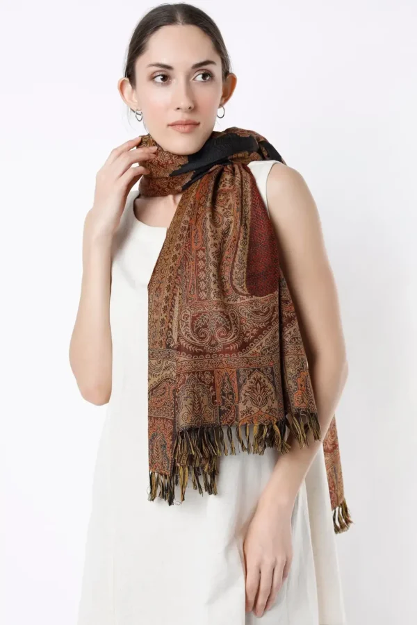 Marsala Handwoven Stole
