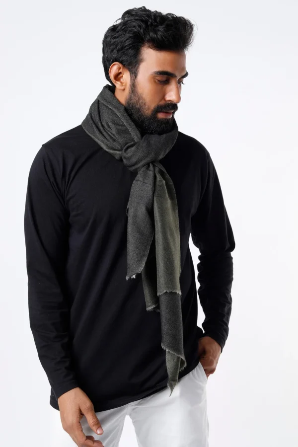 Black Pashmina Handwoven Stole