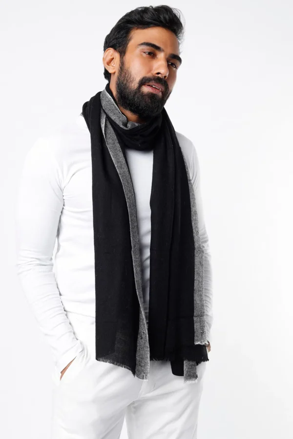 Black Nepalese Pashmina Wrap