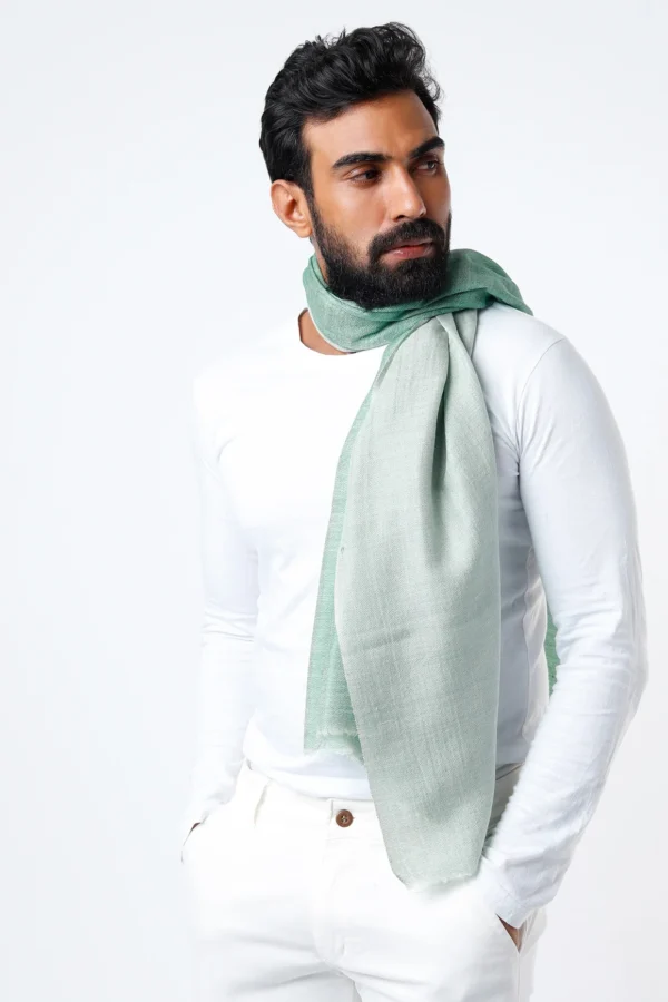 Mint Green Handwoven Stole