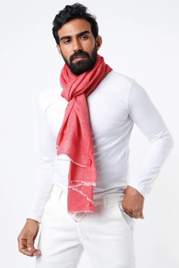 Carrot Red Pashmina Wrap